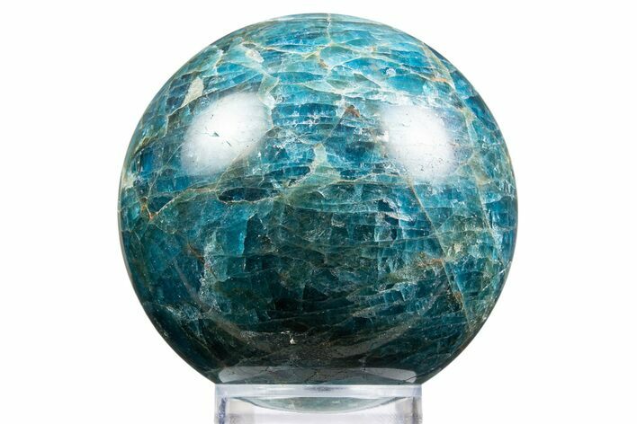 Bright Blue Apatite Sphere - Madagascar #334025